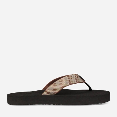 Teva Original Mush - Men's Teva Flip Flops - Brown | India (XENT13895)